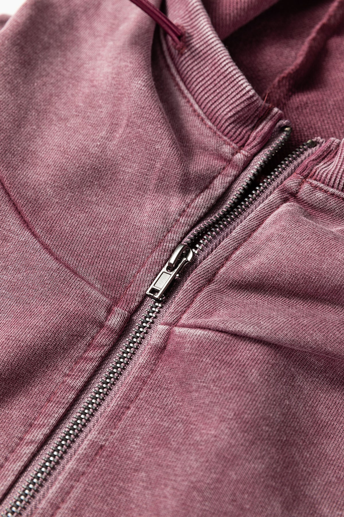 Ashleigh Blue Half Zip Kangaroo Pocket Mineral Wash Baggy Hoodie