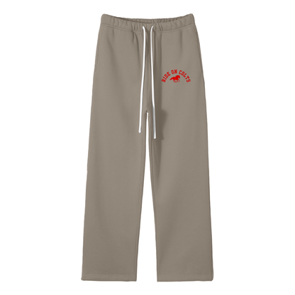 West Jessamine - Ride On Colts - Unisex Solid Color Fleece Straight Leg Pants
