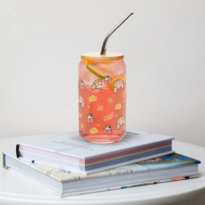 Fall Sweater Sipper Glass