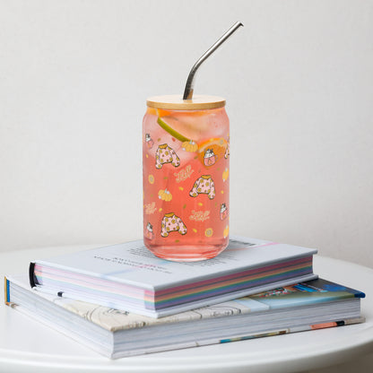 Fall Sweater Sipper Glass
