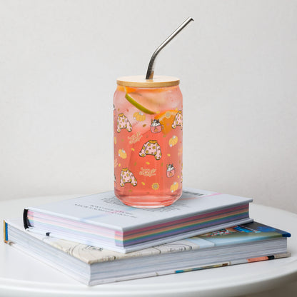 Fall Sweater Sipper Glass