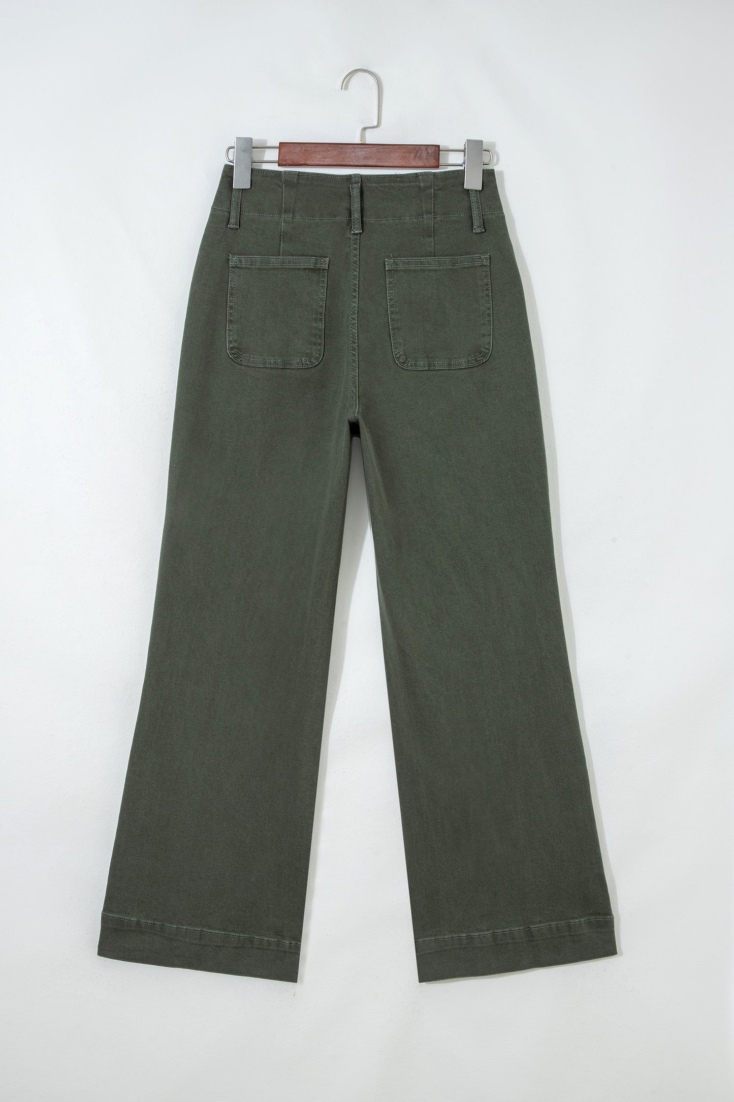 Bonbon 2-Button High Waist Flared Bottom Jeans