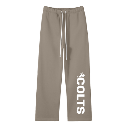 West Jessamine; COLTS with Horse - Unisex Solid Color Fleece Straight Leg Pants