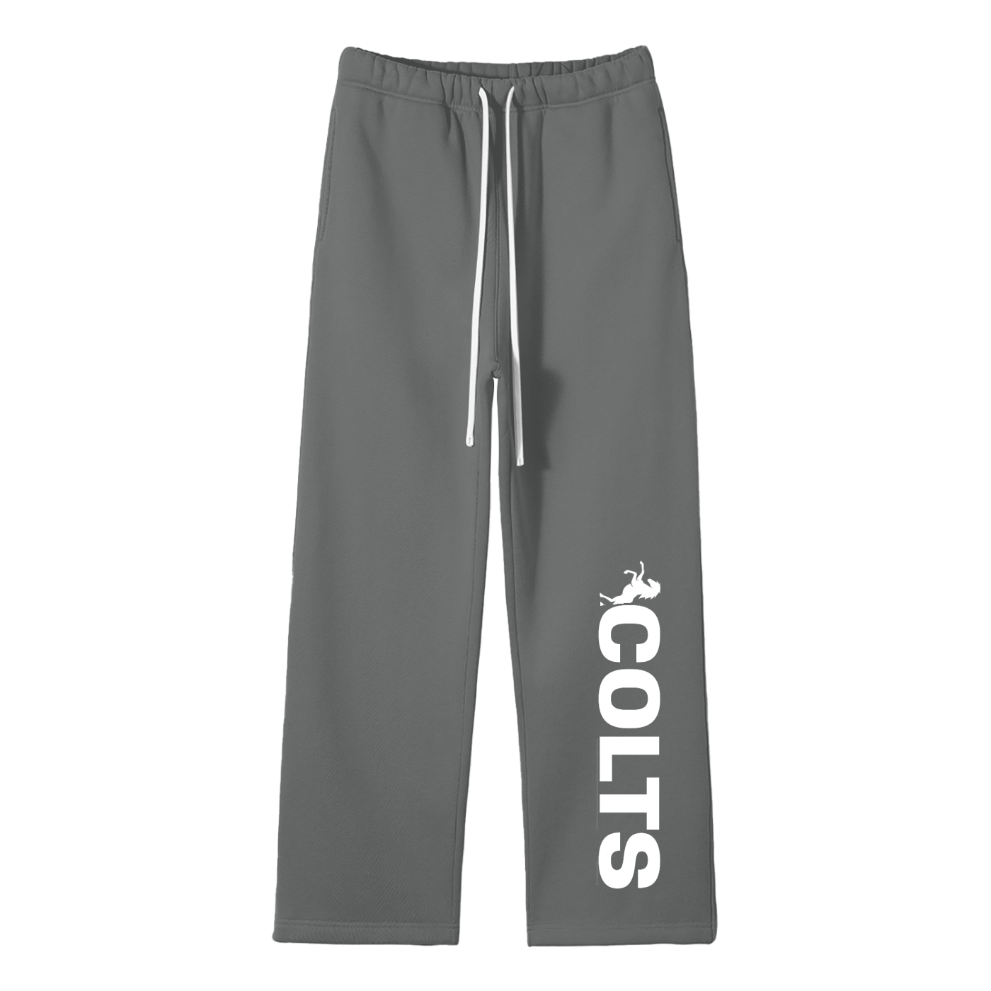 West Jessamine; COLTS with Horse - Unisex Solid Color Fleece Straight Leg Pants